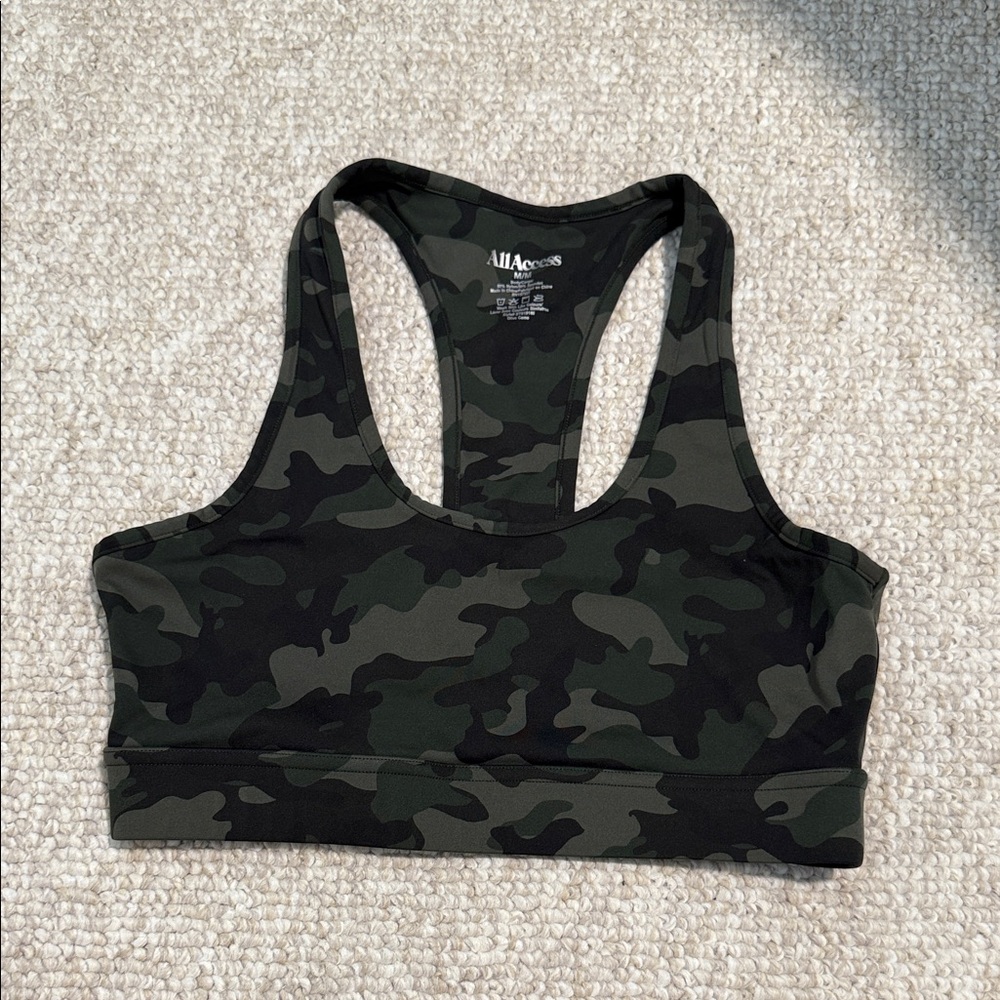 ALL ACCESS Center Stage Camo Sports Bra